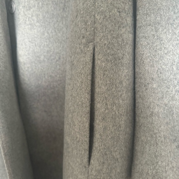 H&M wool-blend coat in grey melange size 6 - Picture 7 of 10